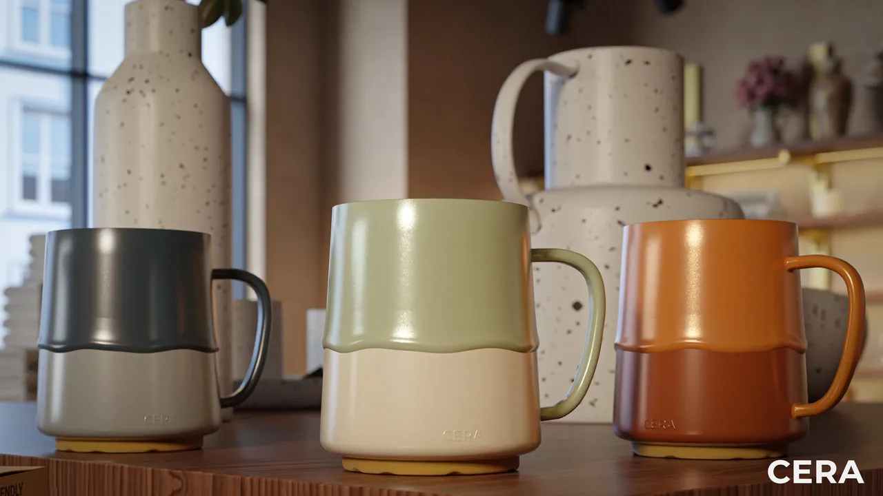 Cera - Ceramic mug — packaging & film (3D work by MS3DSTUDIO) 2