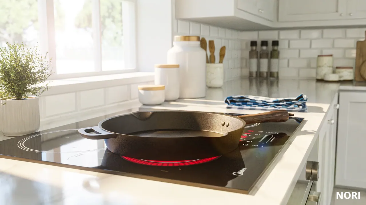 Nori - Cast iron pan — 28 cm (3D work by MS3DSTUDIO) 3